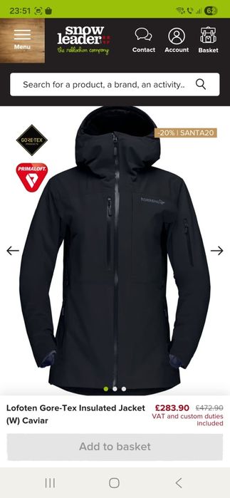 Geaca ski Norrona Lofoten  Gore Tex M de femei