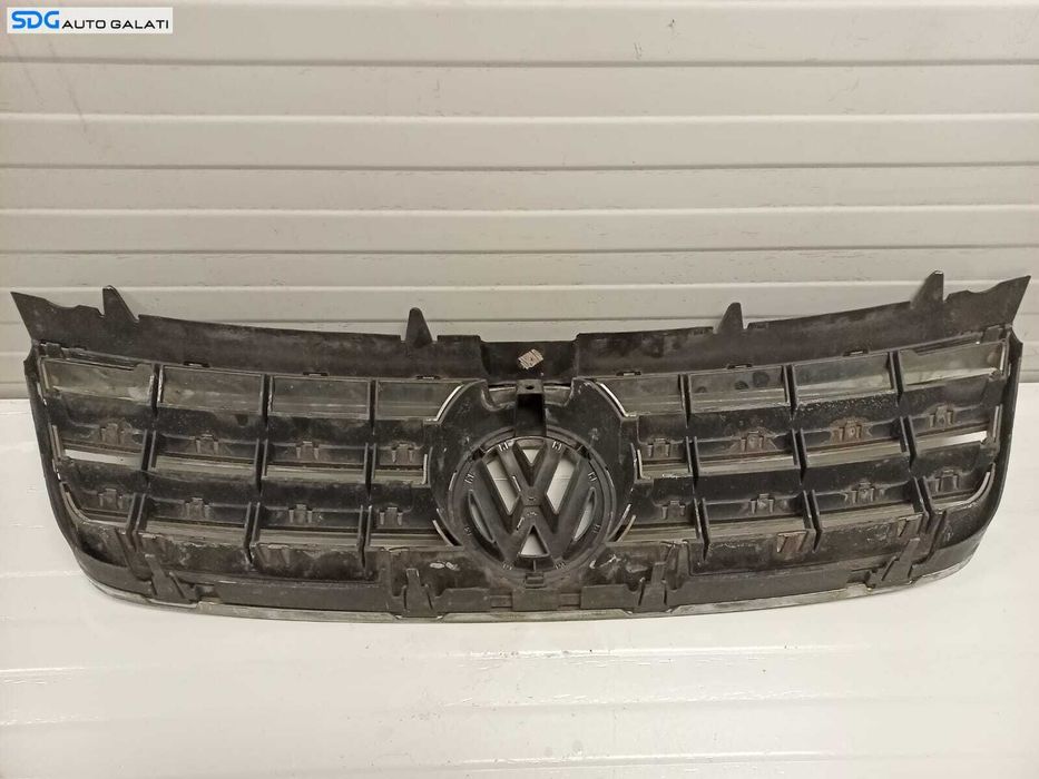 Grila Centrala cu Emblema Sigla de pe Bara Spoiler Fata Volkswagen Touareg 7L 2003 - 2007 Cod 7L6853651A 7L6853601A [Z0307]