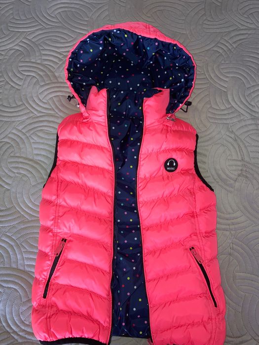 Детска двулицева грейка, яке за момиче