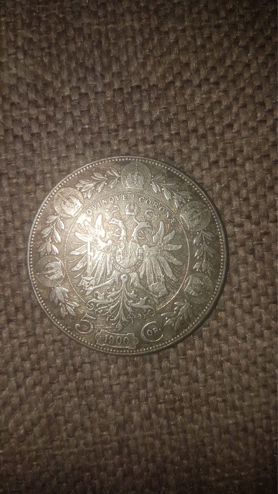 Moneda 5 Coroane Argint 24g