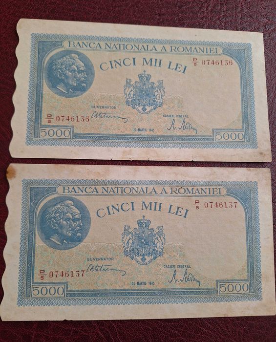 Bancnote serii consecutive 1918-1945