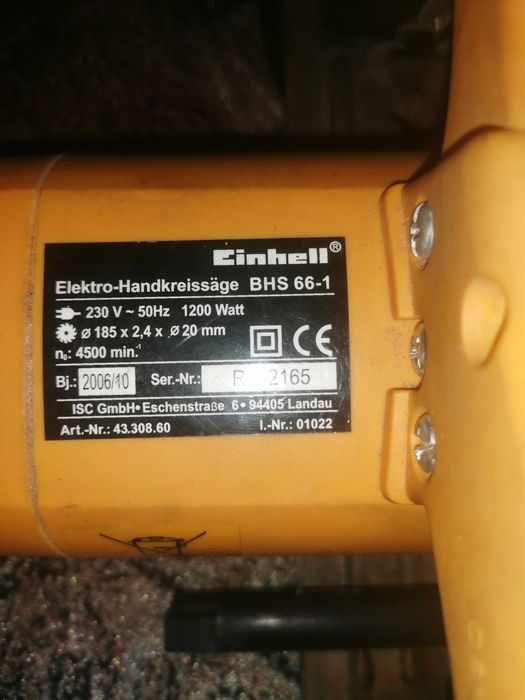 Circular de mana  Einhell