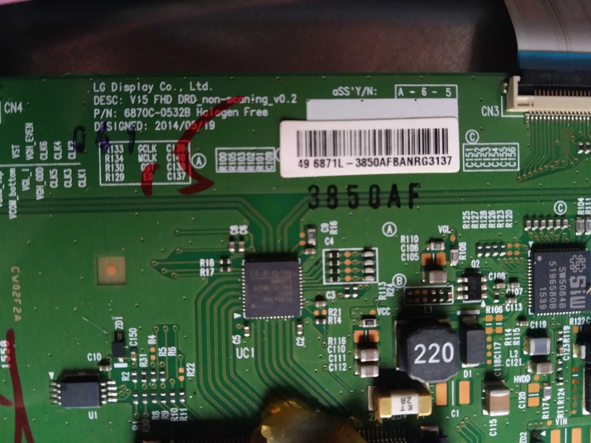SHARP LC-49 SFE 7452E на части