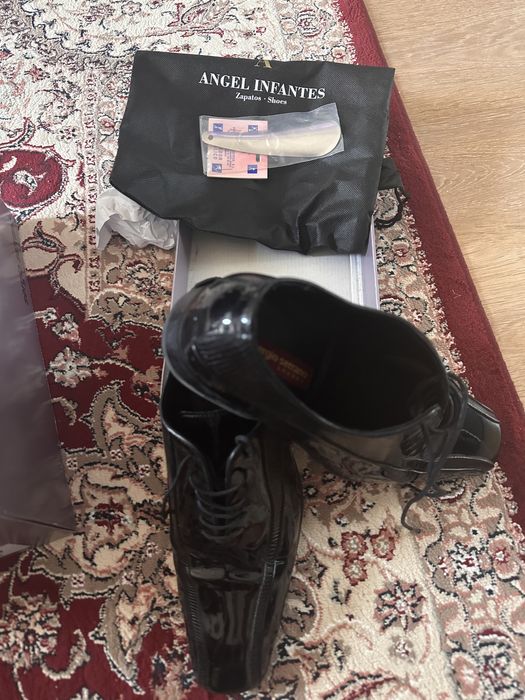 Pantofi de barbati de piele ,model deosebit, Sergio Serrano,40