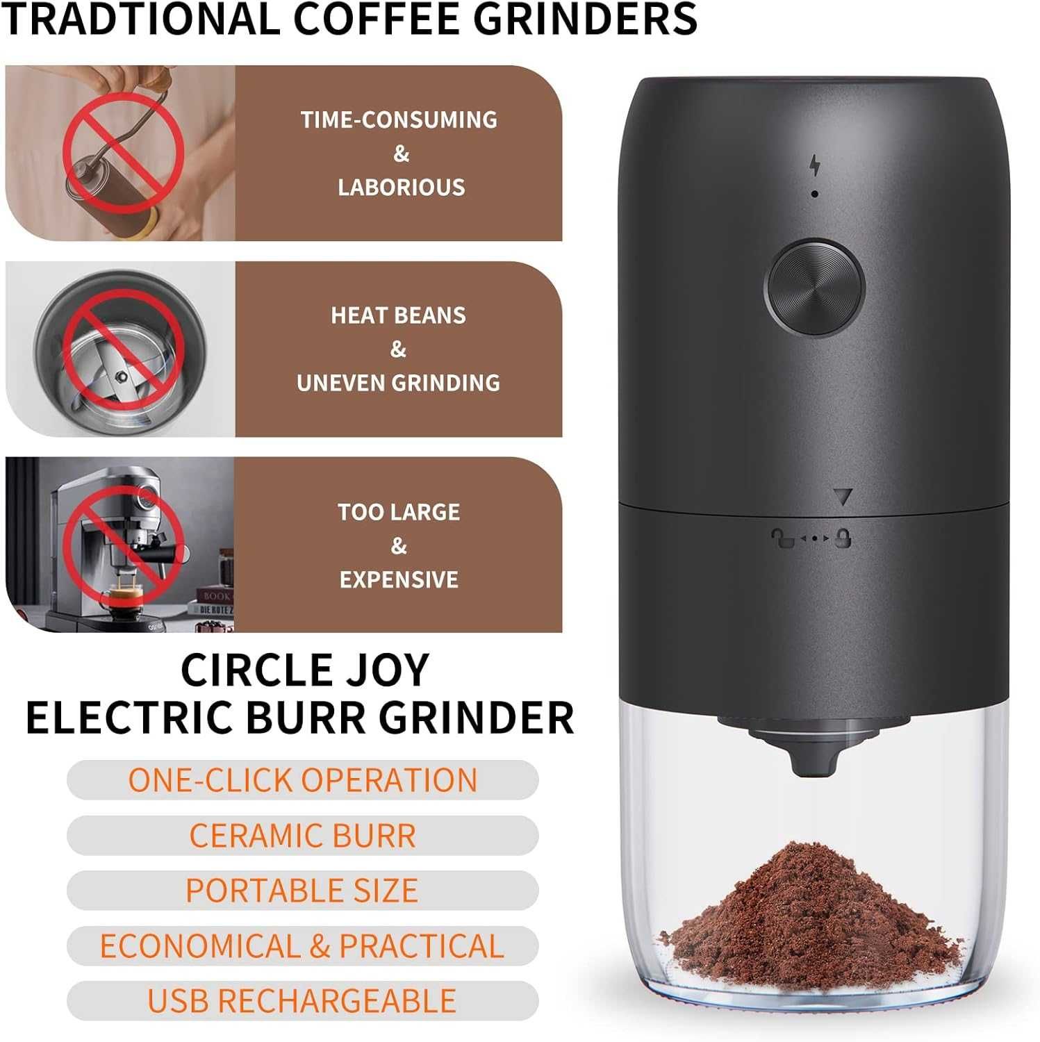 CIRCLE JOY Електрическа кафемелачка