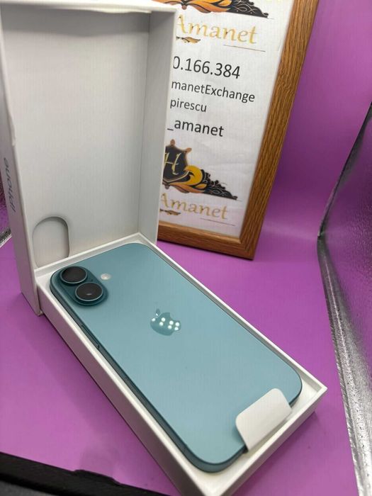 HOPE AMANET P2-Iphone 16 desigilat de proba 128GB/100% BAT