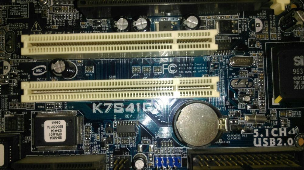 Дъно процесор охлаждане и рам K7S41GX ASRock