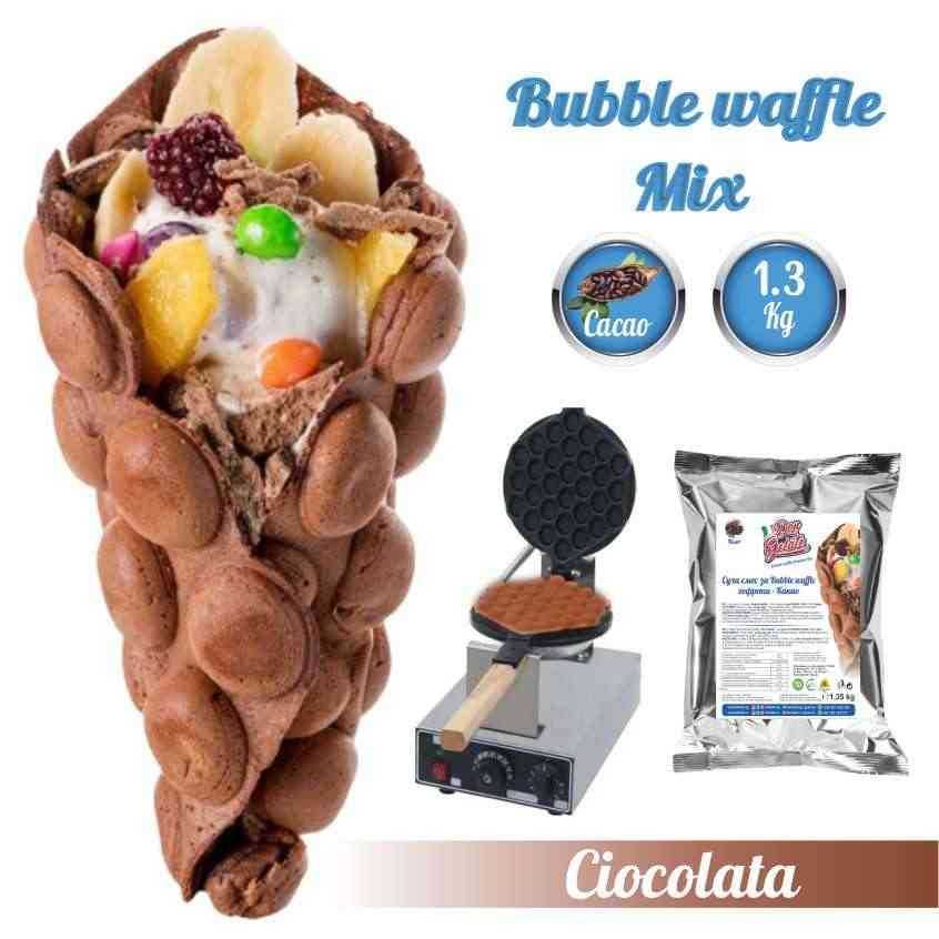 Premix pentru Bubble waffle Vanilie | Don Gelato (1300g /1.5 L Apa)