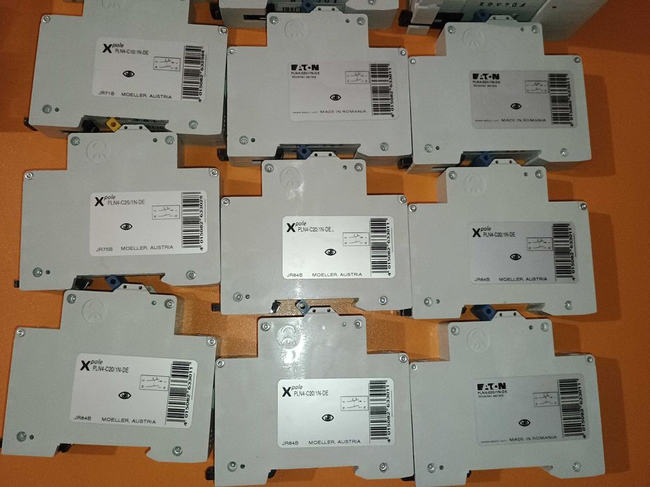 Sigurante MCB 1p+n Eaton/Moeller + Schneider 4p + Diferentiala 4p RCCB