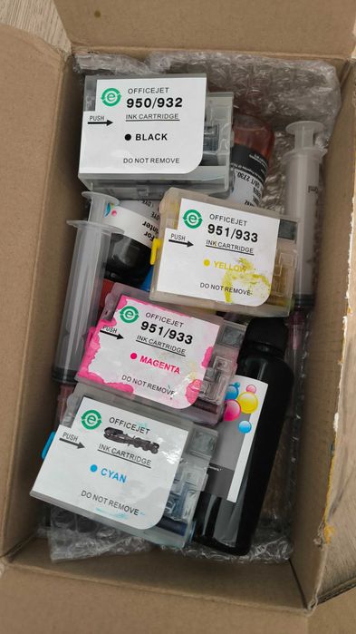Cartușe și tuș HP 932xl 933xl Officejet 6100,6600,6700,7110,7610,7612