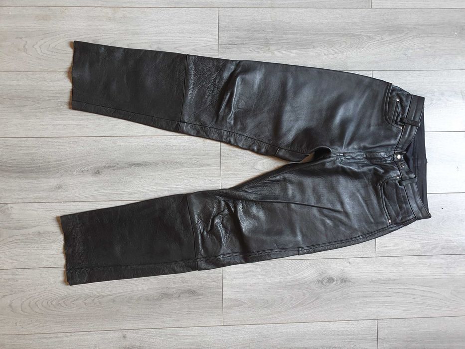 Pantaloni de piele POLO (rock, motor, biker) - Marimea 50 (Talie 80 cm