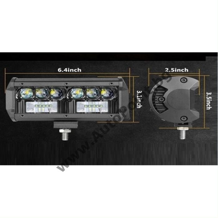 ХАЛОГЕН LED BAR джип, атв, мотор 48W лупи 1бр