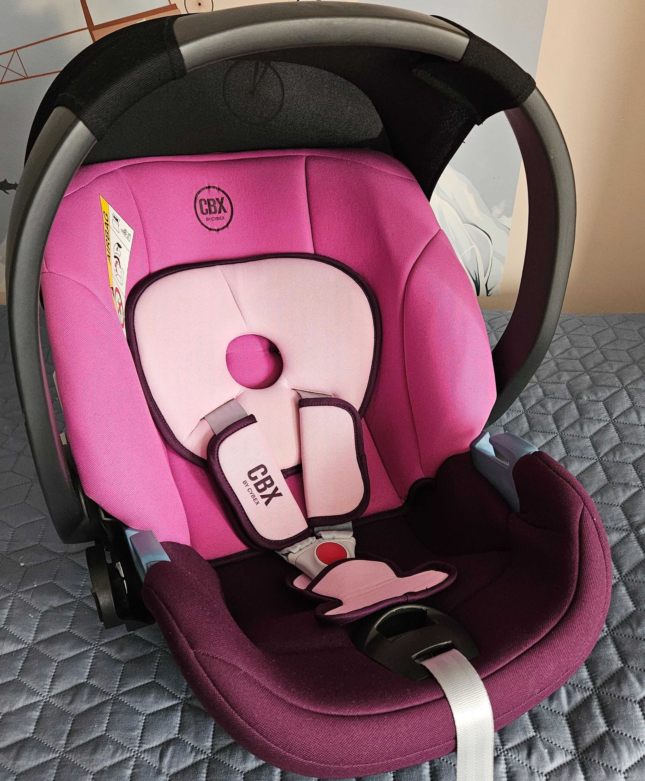 Стол за кола Cybex Aton Basic Purple Rain с адаптери
