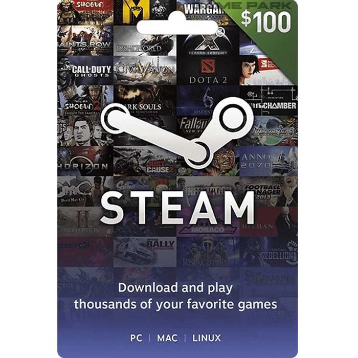 Steam gift карта 100$