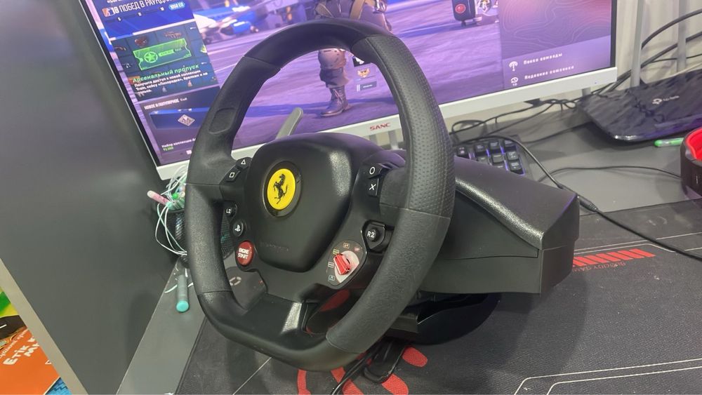 Руль Thrustmaster T80 — как новый, 3 месяца, с коробкой