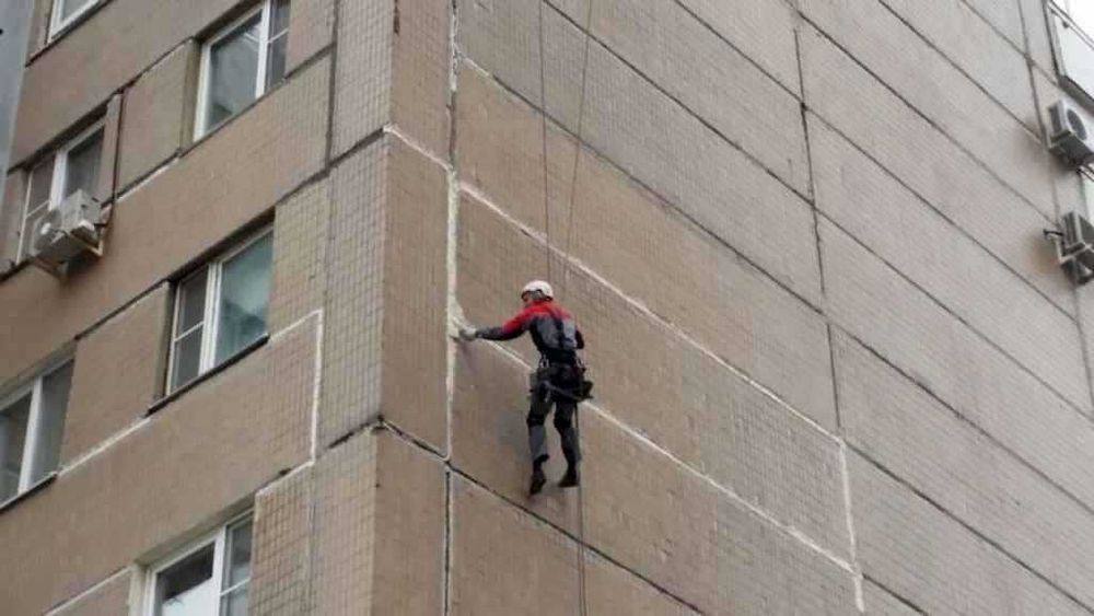 Альпинисты, Высотники,ремонт фасада, утепление фасада, мойка фасада