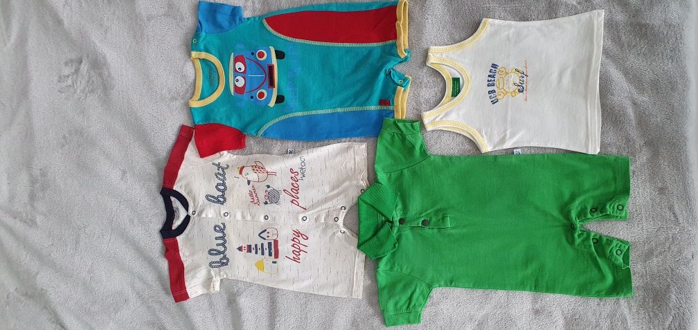 Benetton Minoti,Rach,Gap бодита,летни ромпъри,блузи ,панталони,62см