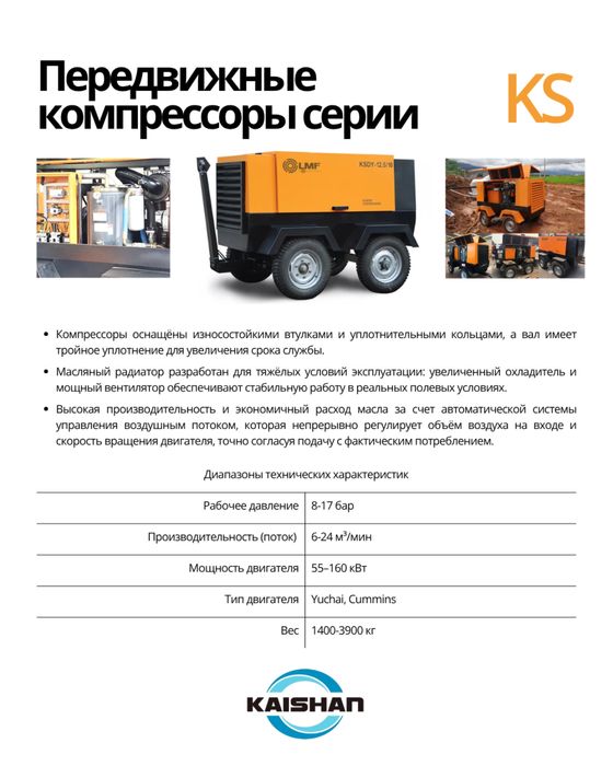 Компрессоры KAISHAN серии LG и KS