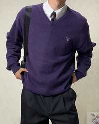 Пуловер Gant фиолетовый