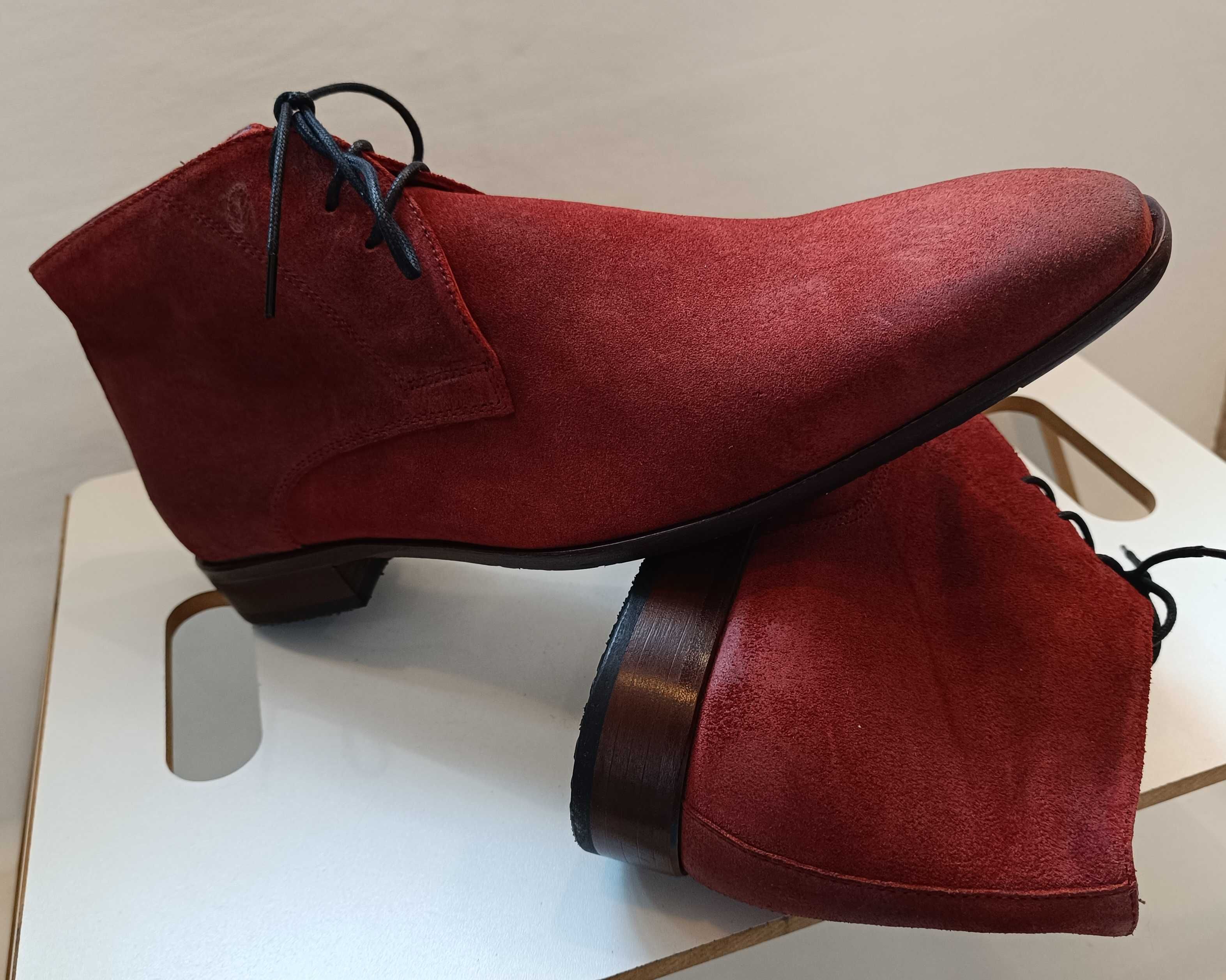 Ghete chukka 43 43.5 44 de lux GREVE NOI lucrate manual piele naturala