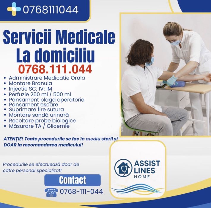 Perfuzii, Recoltari, Pansamente - servicii medicale