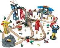 Set Trenulete din lemn de joaca pentru copii
