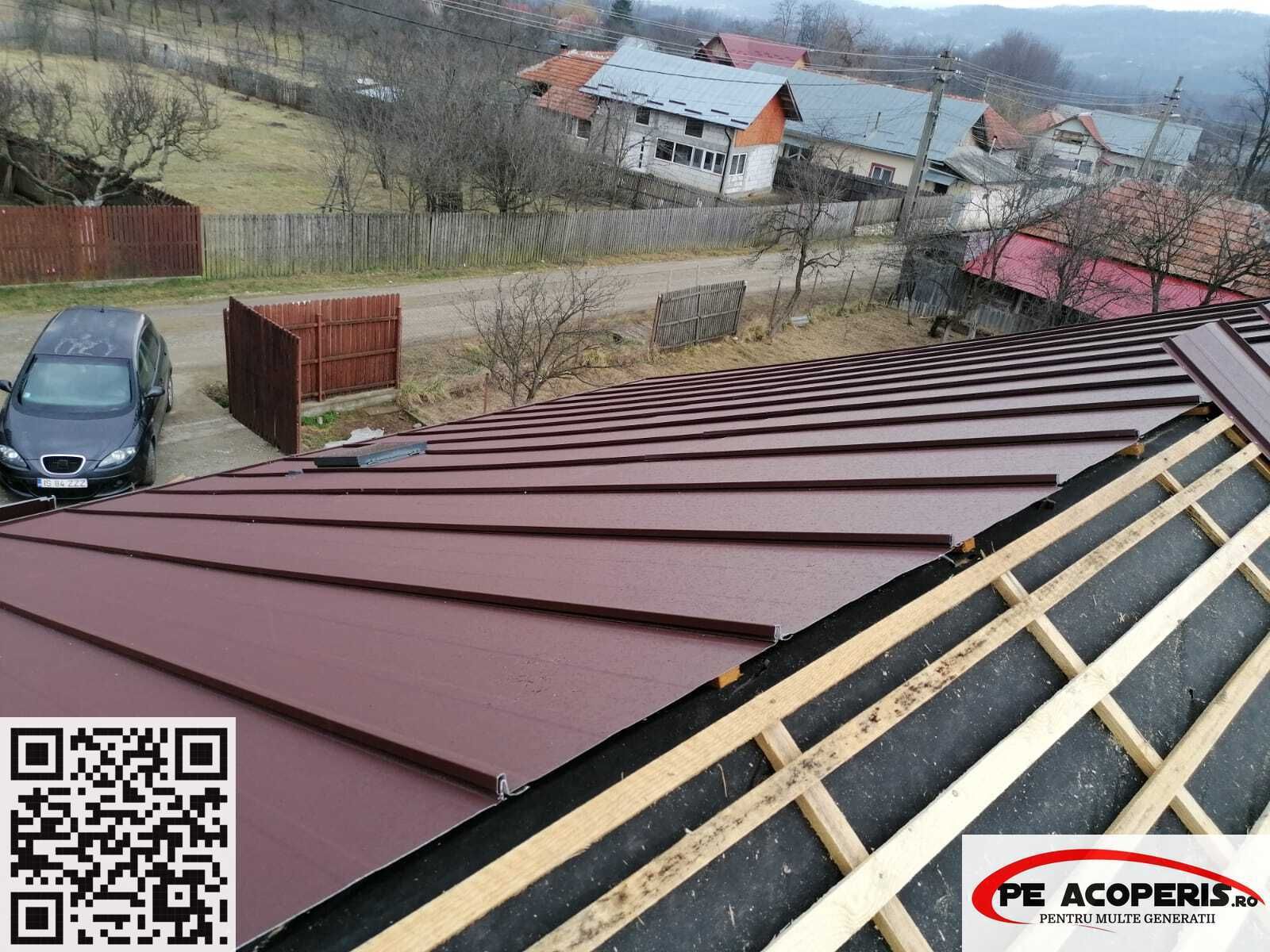 Tabla Bilka finisaj mat 0.50 mm - tabla acoperis cu plata si in Rate