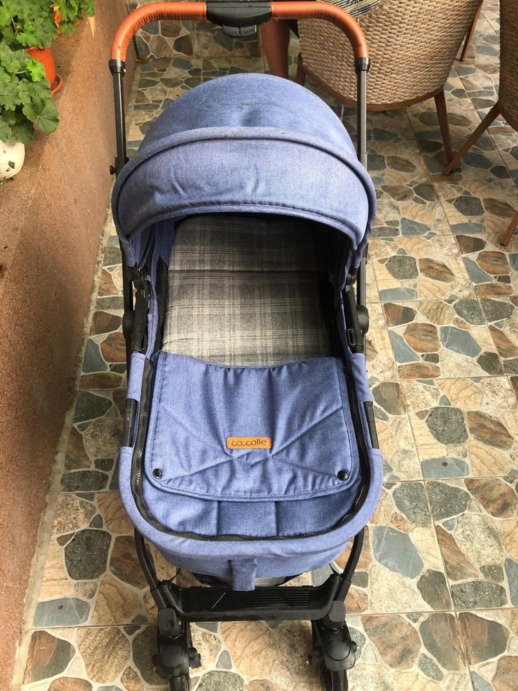 Cărucior bebe 3 in 1 + scoica auto