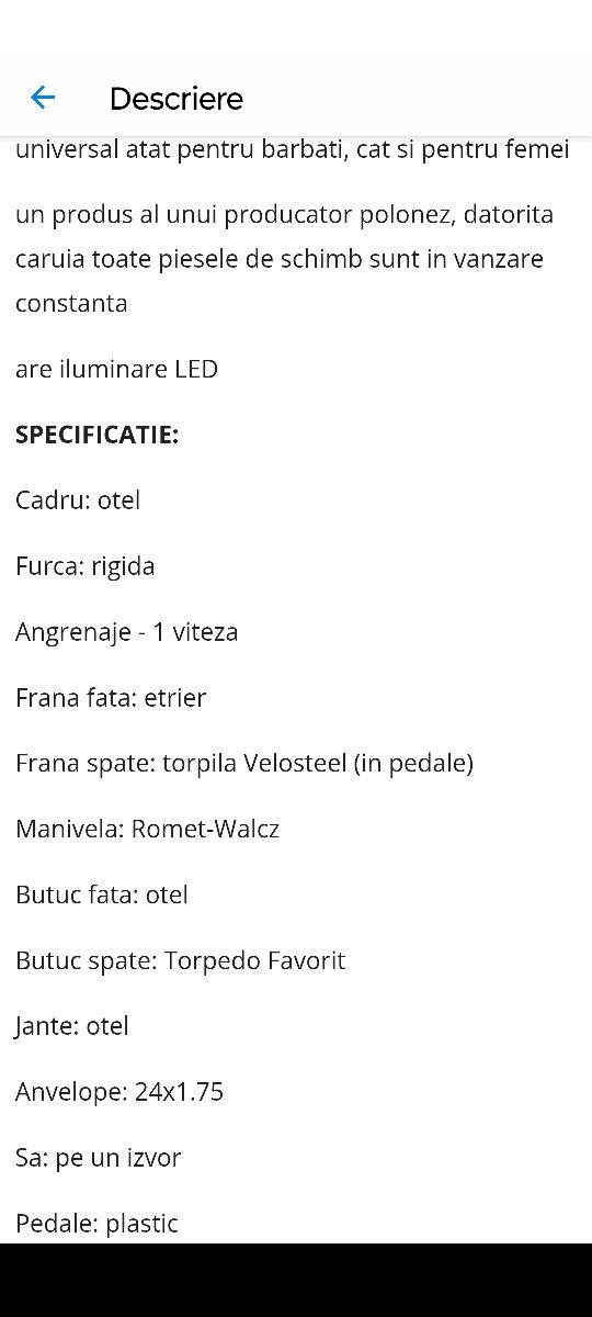 Bicicleta pliabila 24"