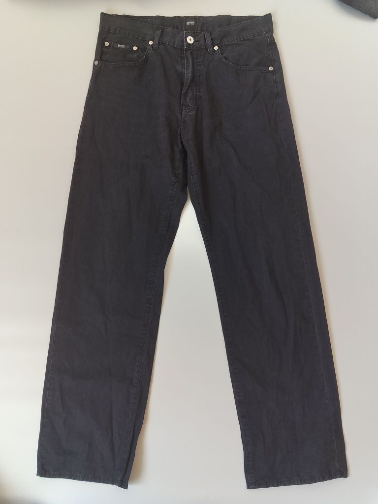 Blugi Jeans eleganți negri de bărbați Hugo boss mărimea L w32 l30