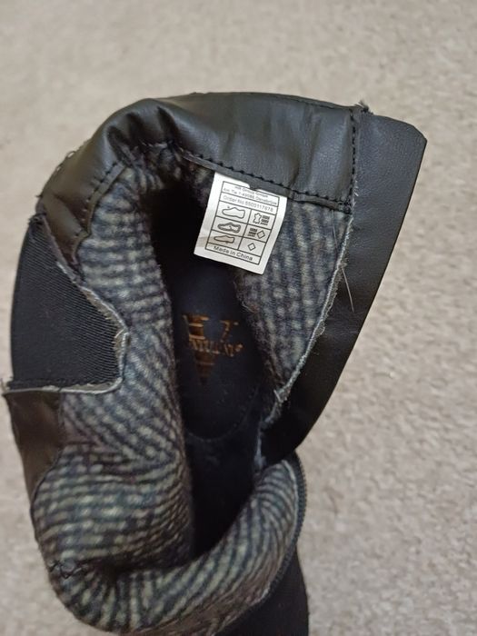 Botine negre  Venturini , piele intoarsa, nr. 38