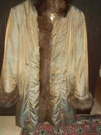 Женская пихора, белая шубка тедди, мохровый халат