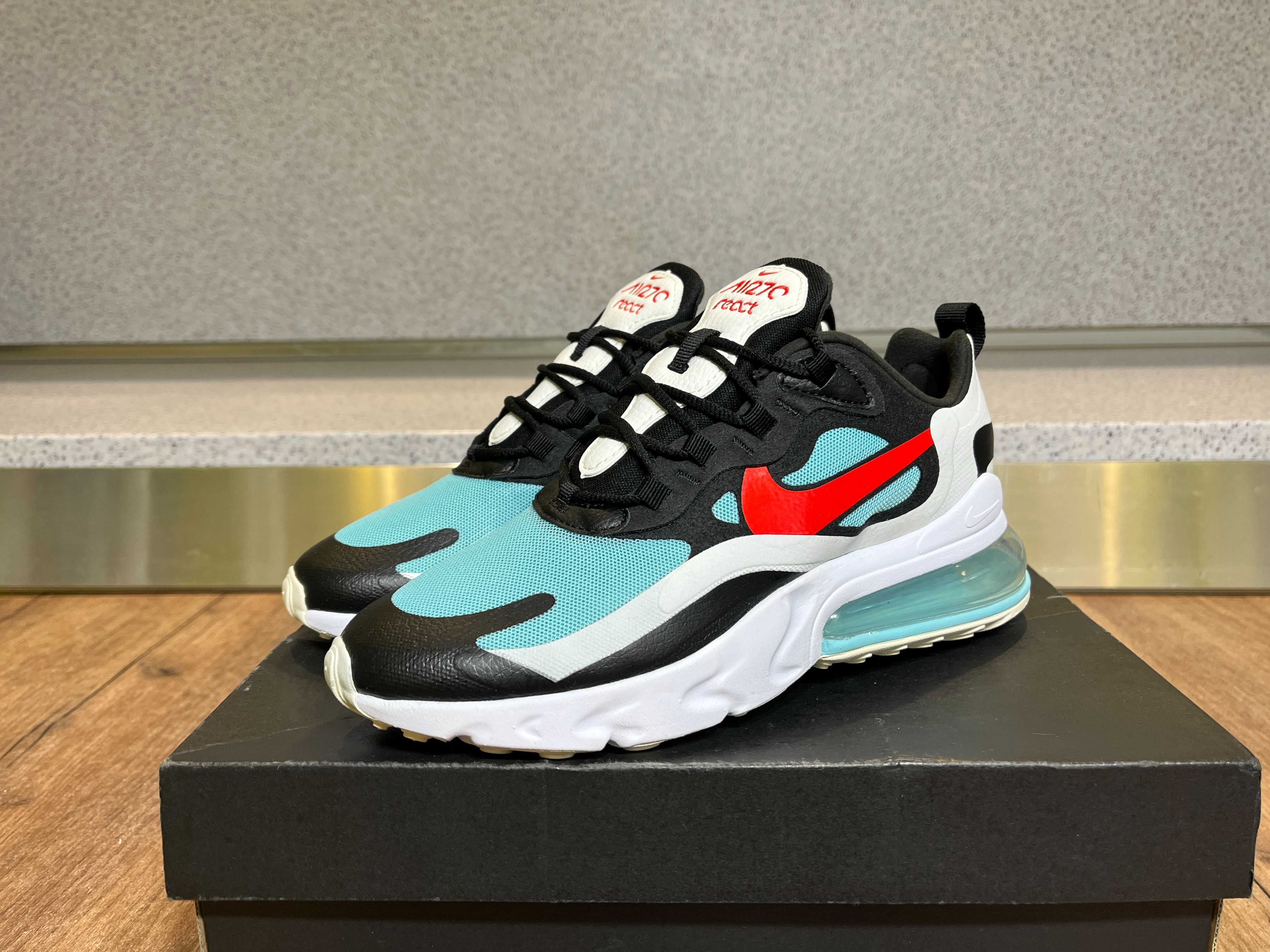 ОРИГИНАЛНИ *** Nike Air Max 270 React / Bleached Aqua