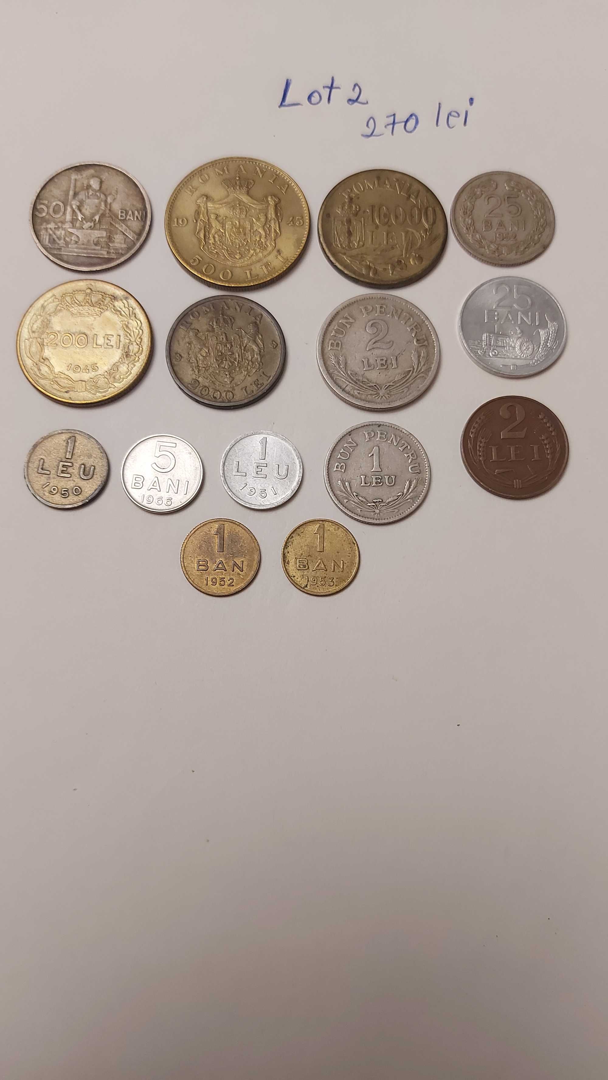 Monede vechii romania din argint și altele