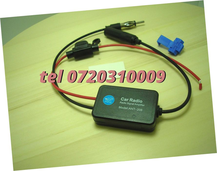 Amplificator Pentru Semnal Antena Radio Auto Fm 12v