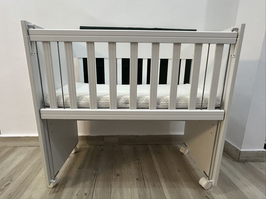 Patut White Mini Cot 90x40 co-sleeper