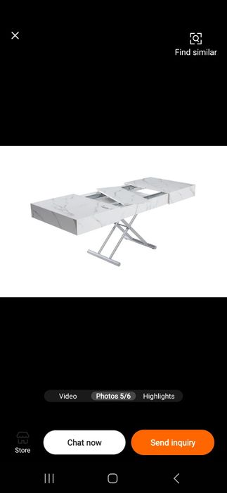 Masa extensibila cu telecomandă