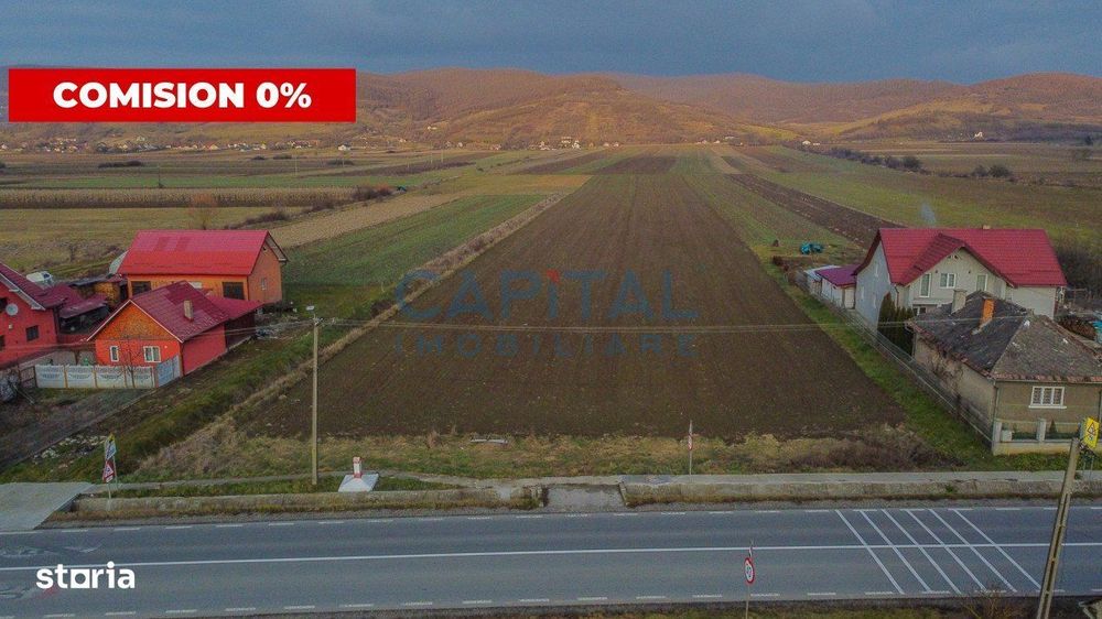 Comision 0%! Teren 17 000 mp, front 45 ml la drum national, utilitaiti