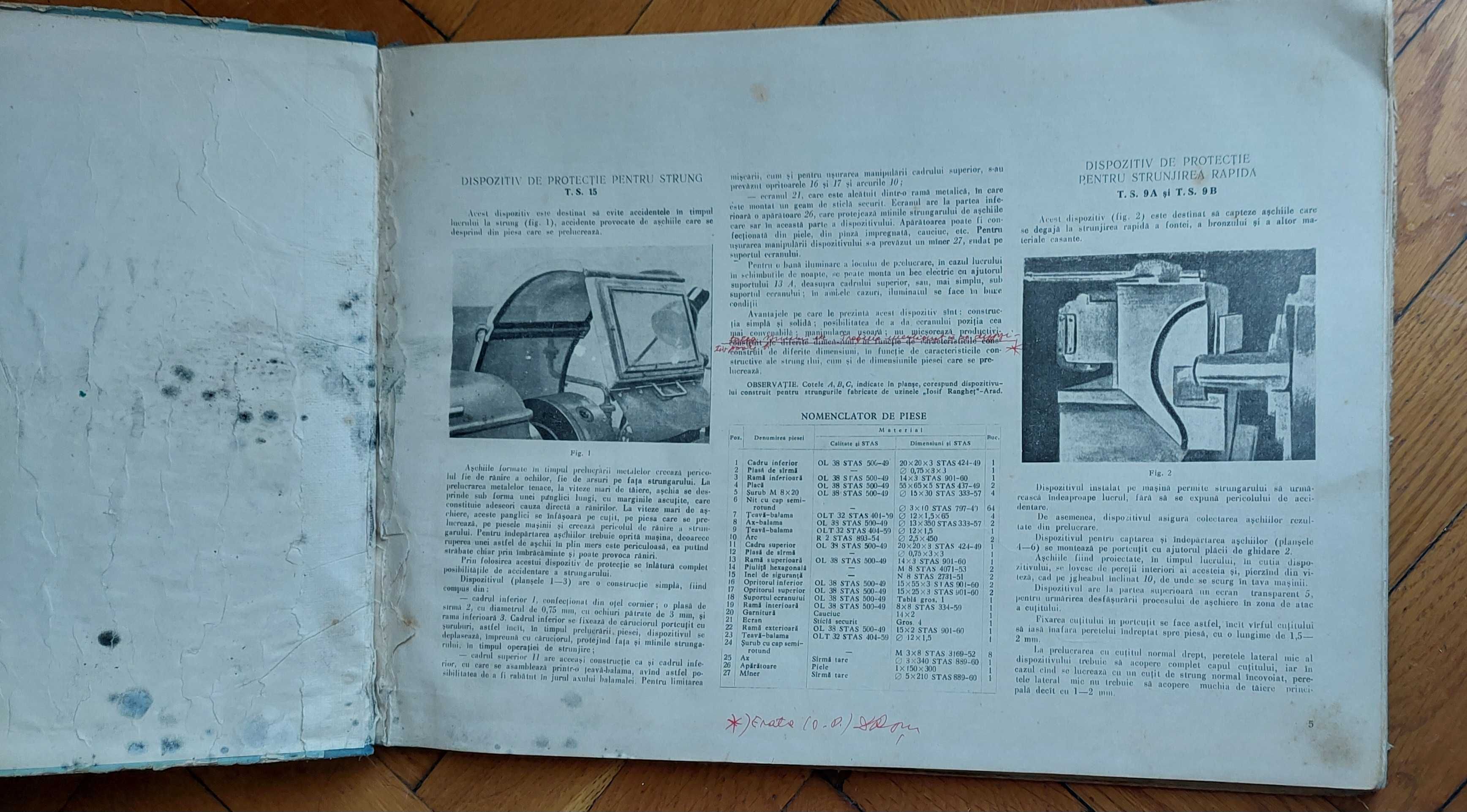 Album Dispozitive Tehnica a Securitatii Muncii 1962