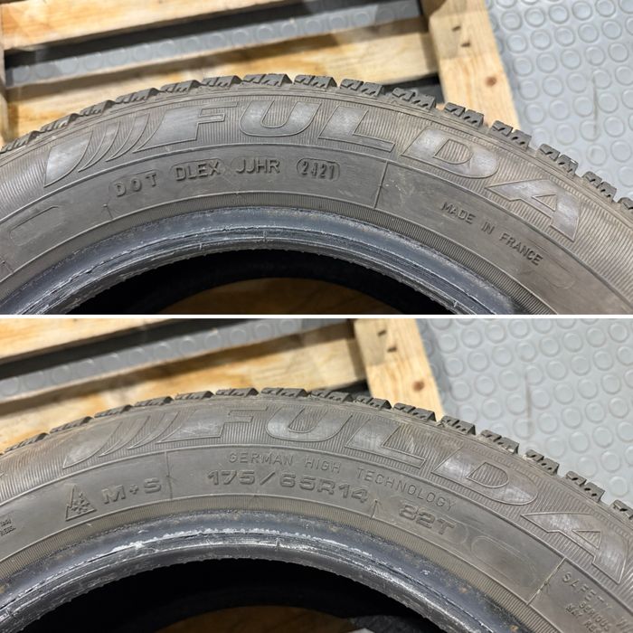 4бр. ОТЛИЧНИ Зимни Гуми 175/65R/14 -FULDA- DOT:2421- 6.8мм+7.4мм