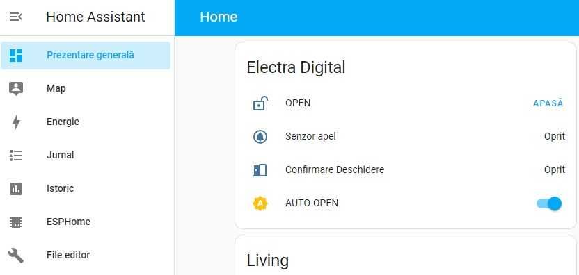 HOME ASSISTANT - modul WIFI pentru automatizare interfon