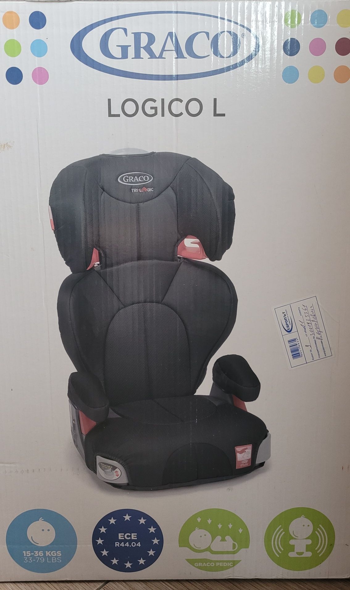 Столче за кола GRRACO LOGICAL L 15 до 36 кг