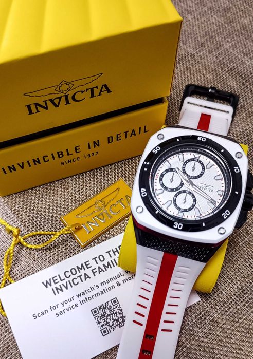 Ceas Invicta Speedway Chronograph Quartz White Dial -Barbati