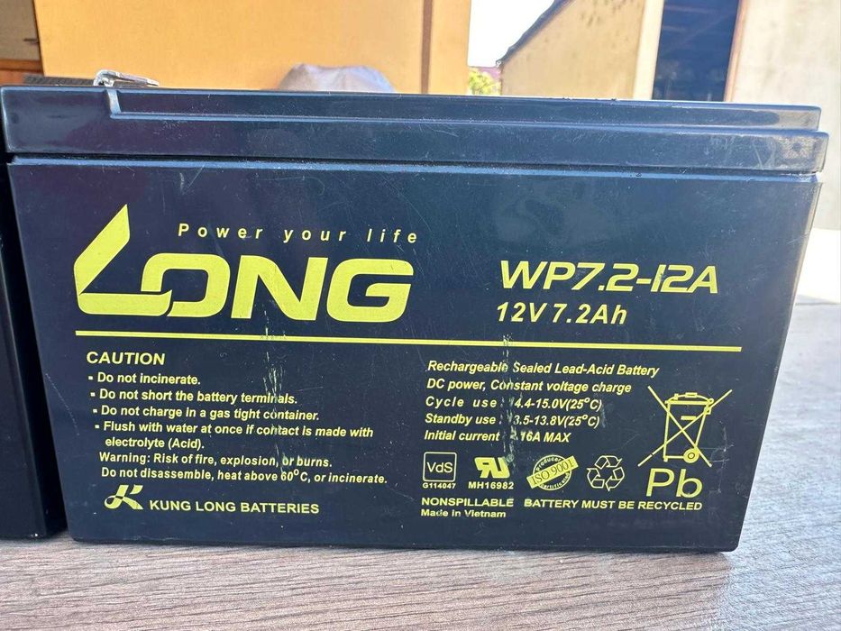 Baterie acumulator pentru UPS UPLUS, LONG 12V 7.2 Ah