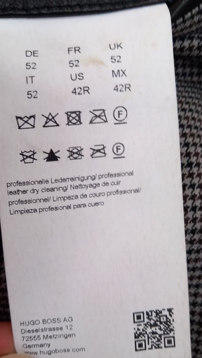 Hugo Boss мъжко яке от ангнешка кожа L/52