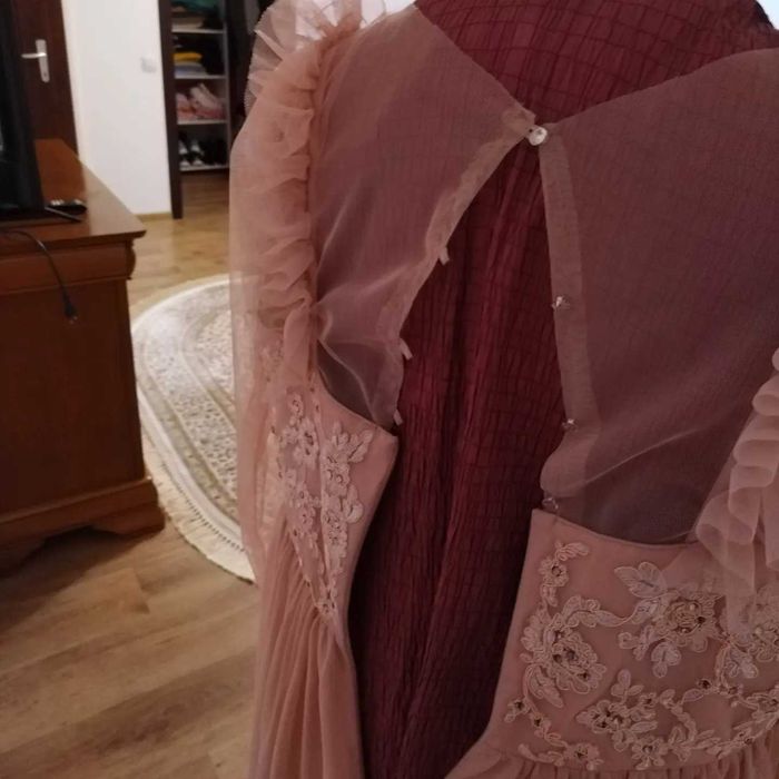 Rochie de seara roz pal
