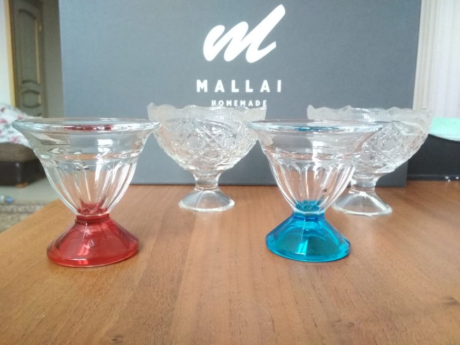 Вазочки для конфет и других десертов, точилка ножей и ножниц