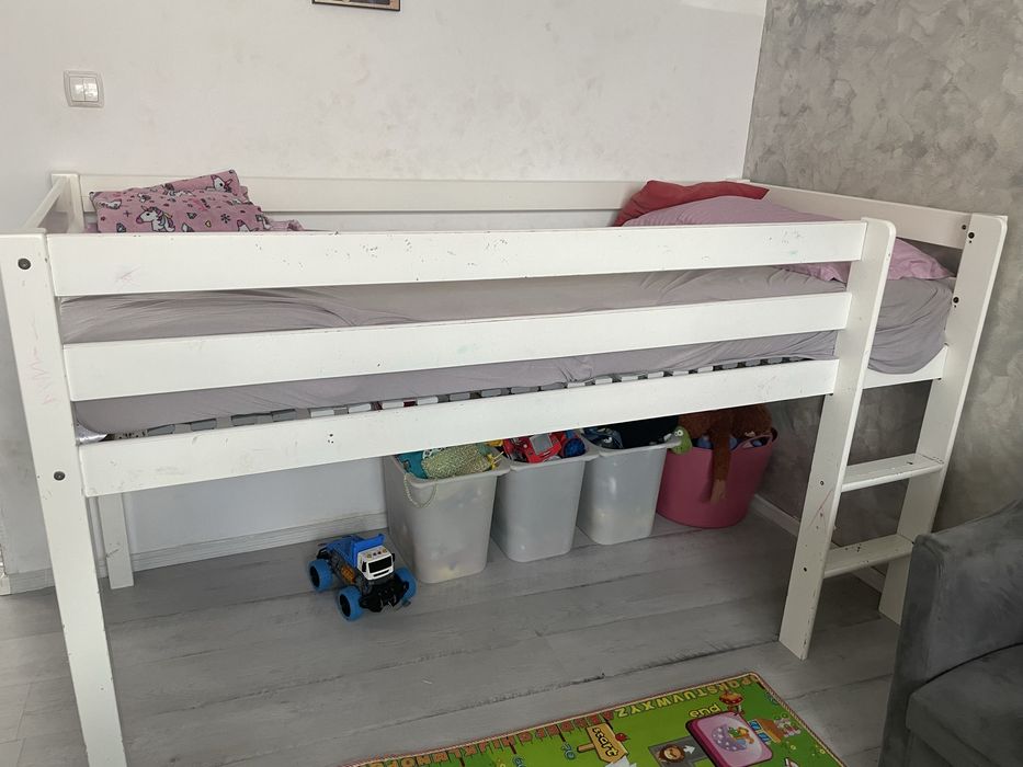 Pat alb copii etajat