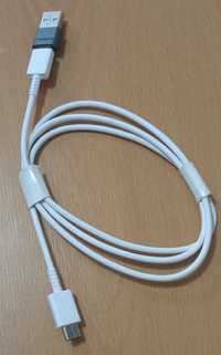 Cablu Alimentare si Date cu Mufa tip C  si Adaptor cu USB