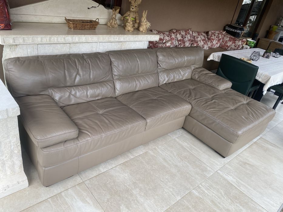 Coltar fix piele naturala 100% brand Olanda 283x160x80cmh Calitate top